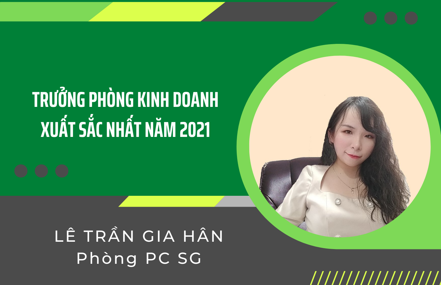 TRƯỞNG PHÒNG KINH DOANH XUẤT SẮC NHẤT NĂM 2021