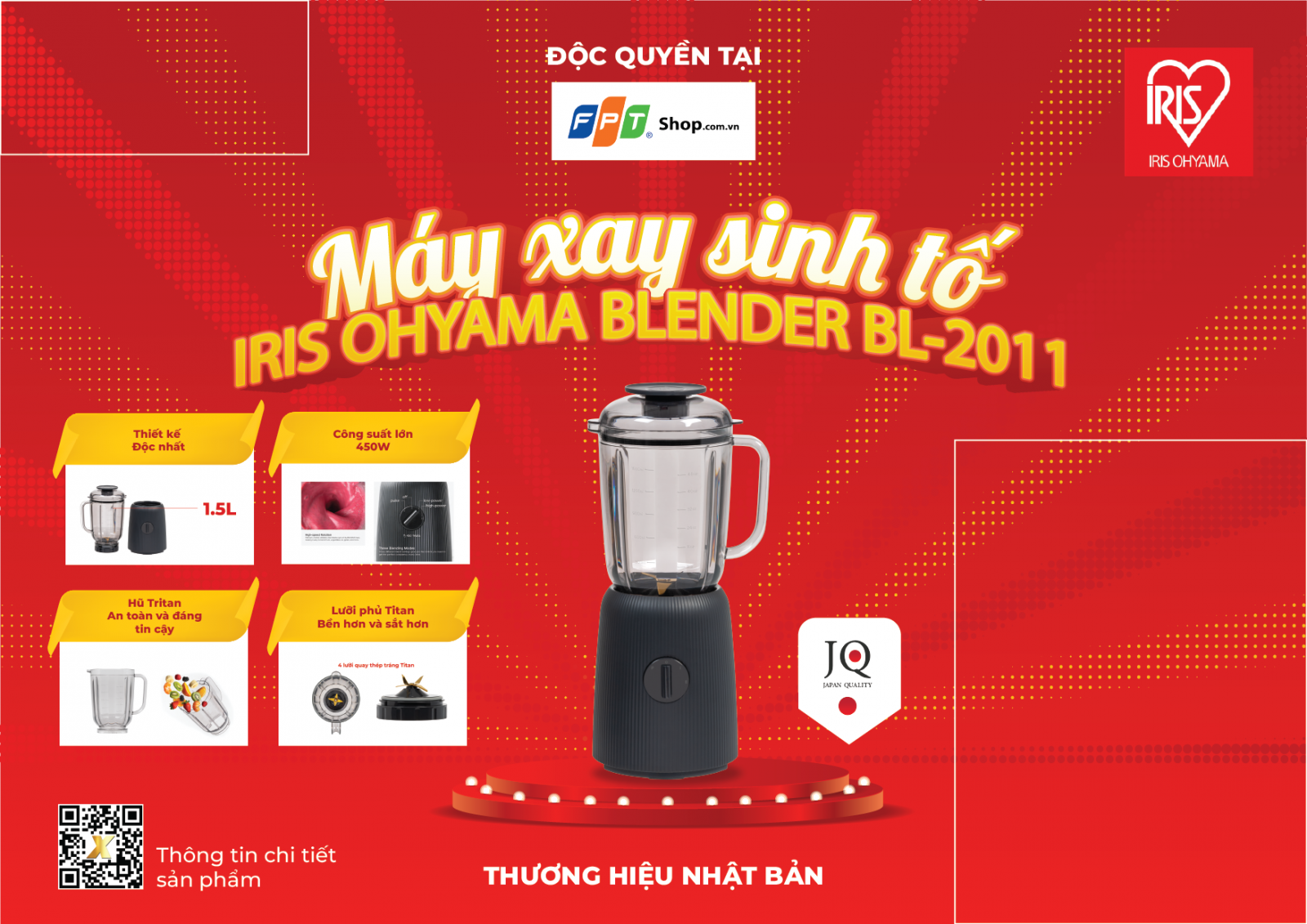 Máy xay sinh tố Iris BL-2011